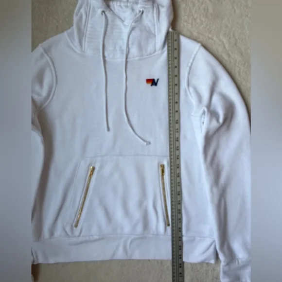 Aviator Nation White Ninja Pullover Hoodie Unisex Sizing Large - Picture 7 of 10